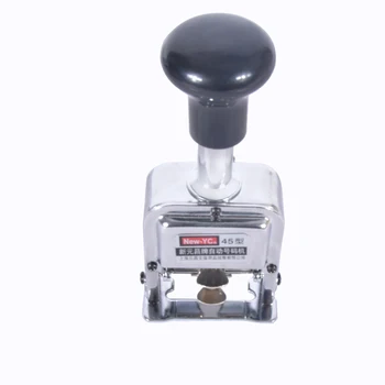 

1PC six Automatic Skip numbering machine, 45 type, metallic ink printed six-digit numbers, adjustable number