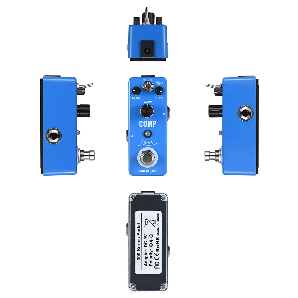 Rowin LEF-333 COMP компрессор сжатия гитары педаль эффектов алюминий сплав в виде ракушки True Bypass аксессуары для гитары