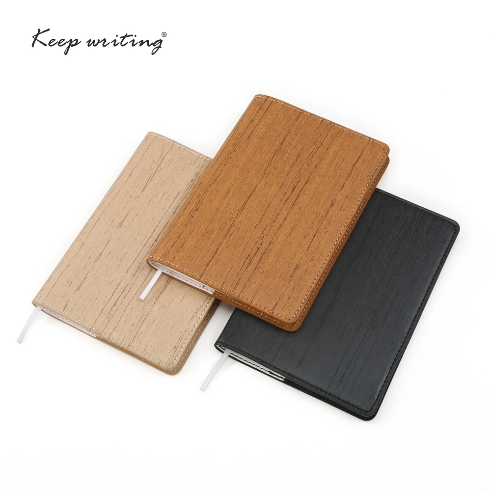 A6 pocket book small notebook with 80 sheets cream paper Dotted pages Lined Plain page each page can be torn off PU leather note