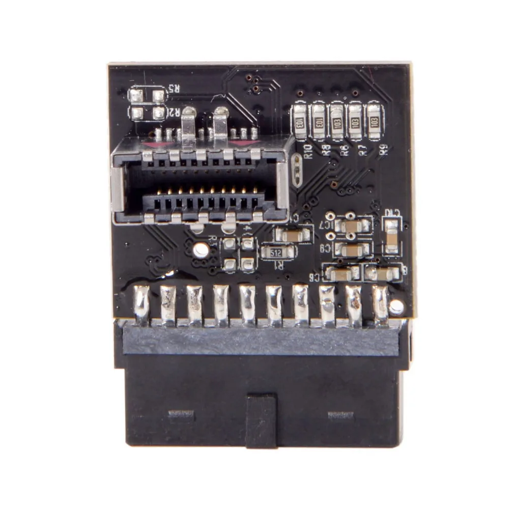USB 3 1 Разъем передней панели к 0 20 контактный штырьковый удлинитель адаптер для