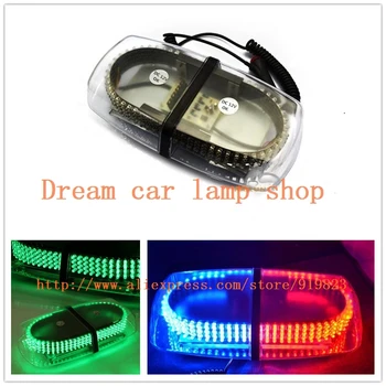 

01012 New DC12V led lightbar 240 LED 20W Beacon light with Magnets Emergency Strobe Light bar 8 clolors LED warning Light