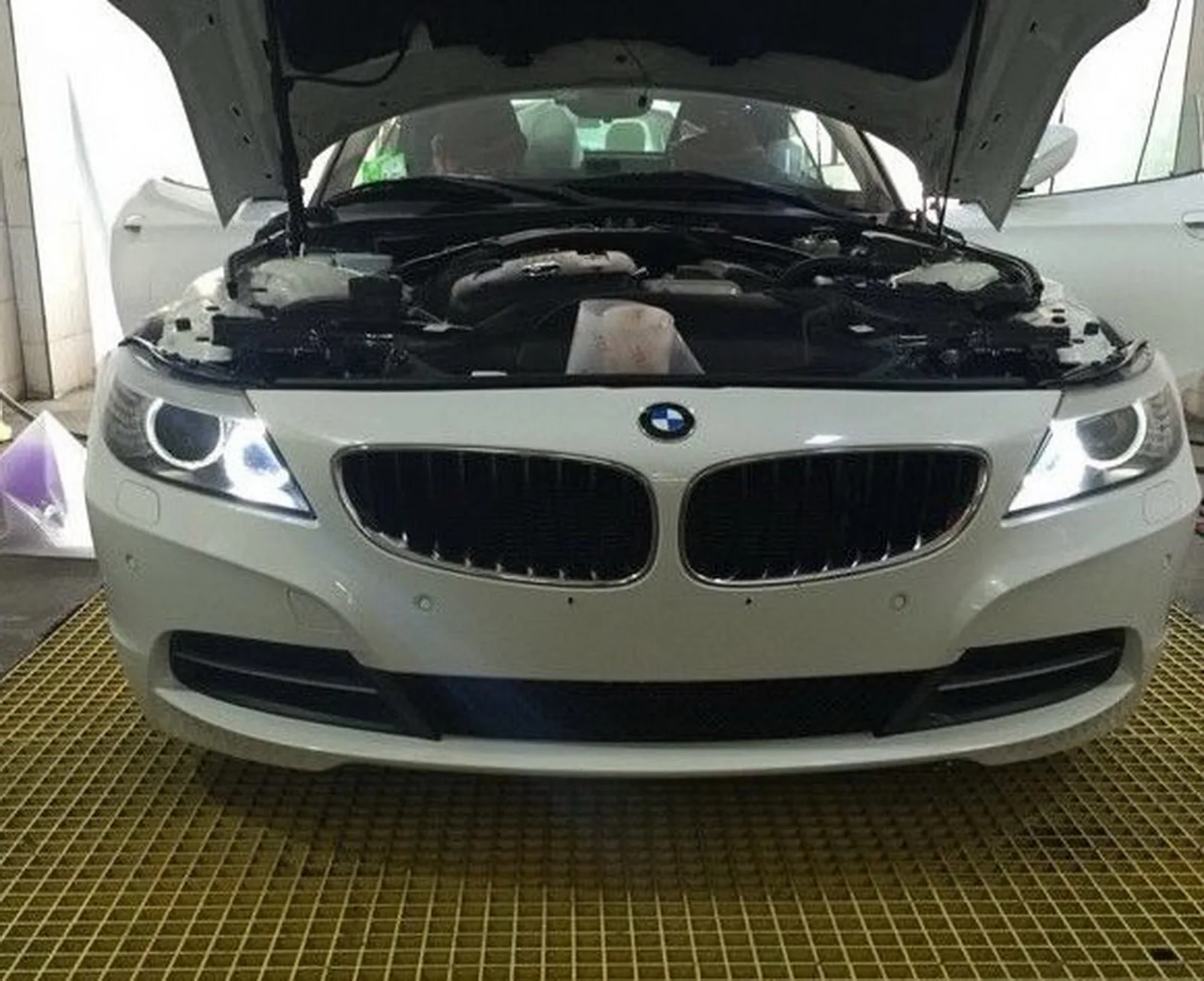 ANGRONG для BMW ангельские глазки H8 120 Вт Светодиодный Маркер Halo Light E82 E90 E92 E60 E61 E63 E89