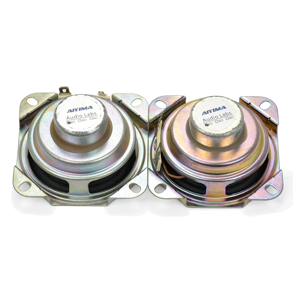 AIYIMA 2Pcs 2.75inch Audio Speaker 4Ohm 15W Uplifting Angle Neodymium Magnetic Full Range Speaker DIY