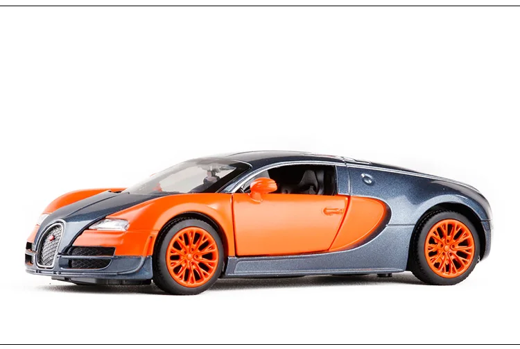 Высокая симуляция 1:32 Bugatti Veyron гоночная модель автомобиля из сплава акустооптические транспортные средства модель автомобиля Классическая Детская игрушка Подарки