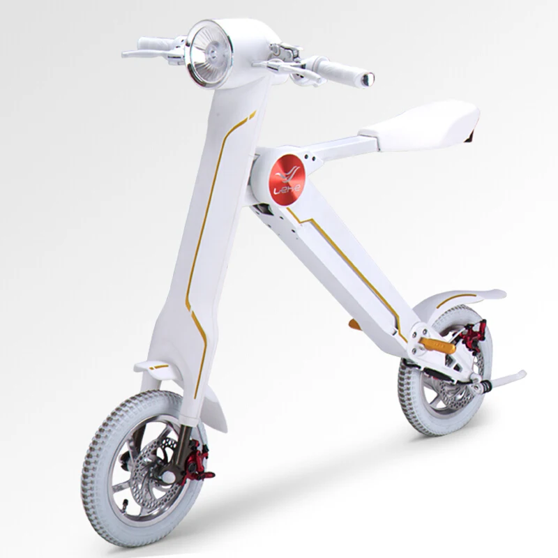 

12"lehe Electric Scooter Smart City Walking Electric Bicycle Mini Folding Electric Bike Instead Walking Tool 36v Li-ion Ebike