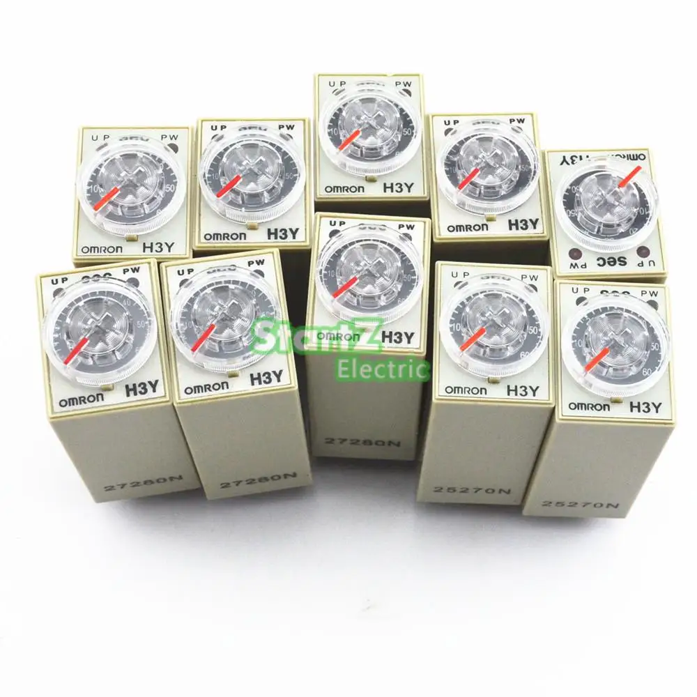 

10Pcs H3Y-2 DC 12V Delay Timer Time Relay 0 - 60 SEC