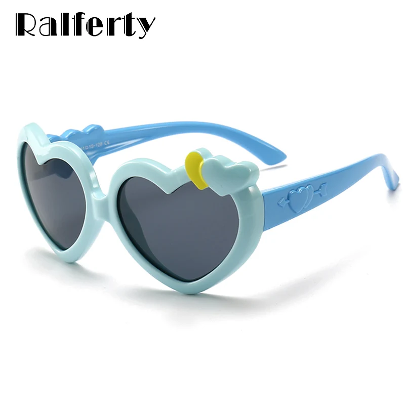Ralferty 2018 солнцезащитные очки в форме сердца детские розовые для девочек UV400