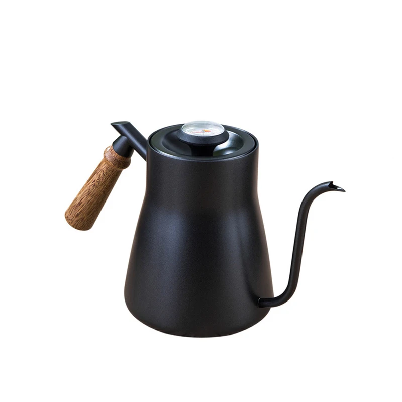 

Long Narrow Spout Coffee Pot Teflon Gooseneck Kettle Stainless Steel Hand Drip Kettle Pour Over Coffee TeaPot For Barista850ml