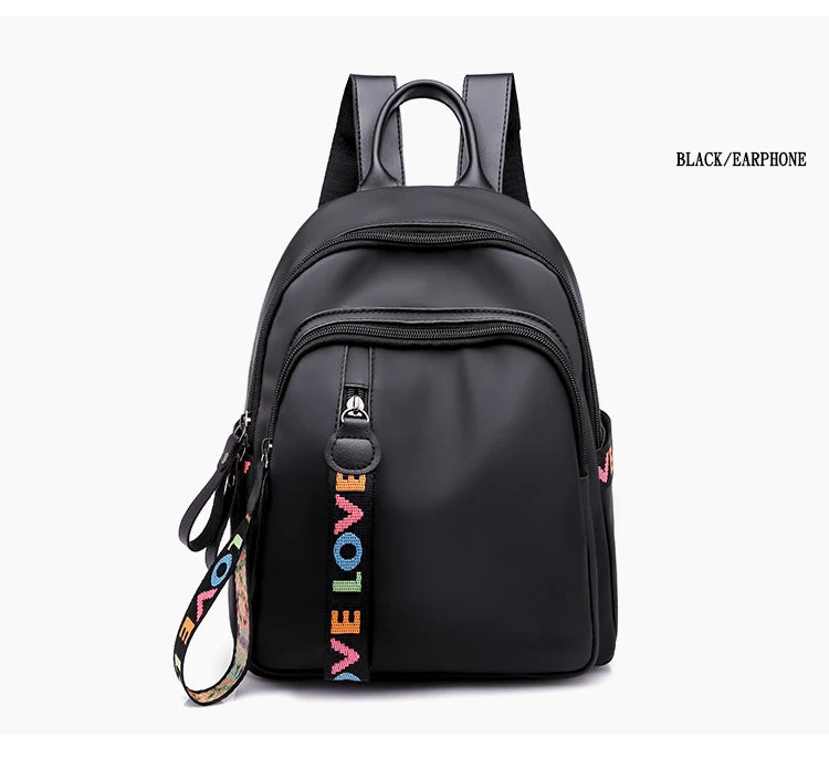 verão pequena mochila feminina moda design preto mochila saco