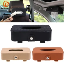 POSSBAY авто солнцезащитный щиток для автомобиля тканевый ящик спинки сиденья висячая салфетка держатель бумаги контейнер для домашнего офиса тканевый чехол бежевый/черный/коричневый