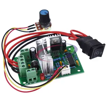 

DC 6-30V 6A Motor Speed Controller Reversible PWM Control Forward/Reverse Switch Board 6V-30V Max 10A Module 12V 24V