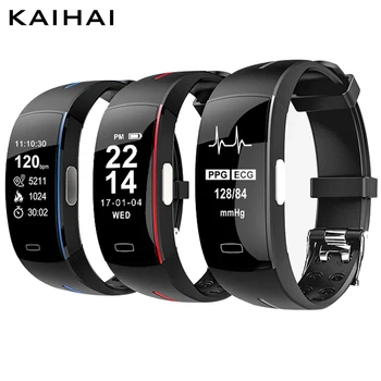 

KAIHAI caller ID Silica band belts smart wristband fitness blood pressure Monitor bracelet smartband Refuse incoming call