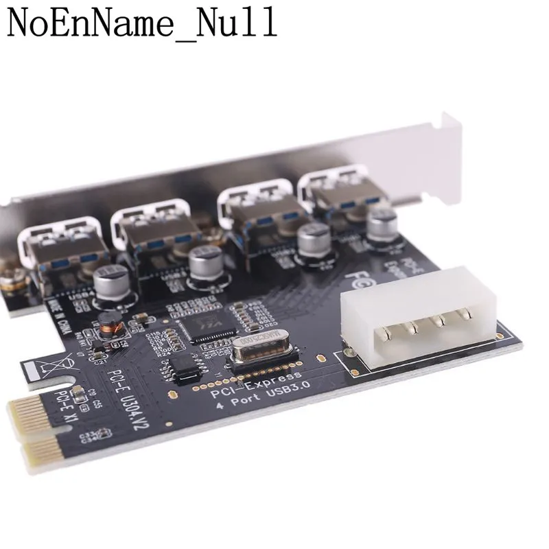 4 Port PCI-E to USB 3.0 HUB PCI Express Expansion Card Adapter 5 Gbps Speed For Desktop Computer Components Brand New