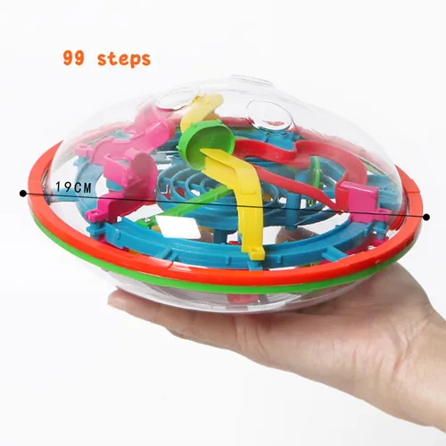 3D Magical Intellect Maze Ball 99/100/158/299steps,IQ Balance Perplexus Magnetic Ball Marble Puzzle Game for Kid and Adult Toys 10