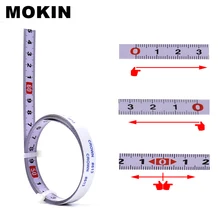Торцовочная лента измерительная Метрическая самоклеющаяся торцовочная пила шкала стальная линейка для фрезерного станка Настольная пила Т-образная дорожка Деревообрабатывающие инструменты