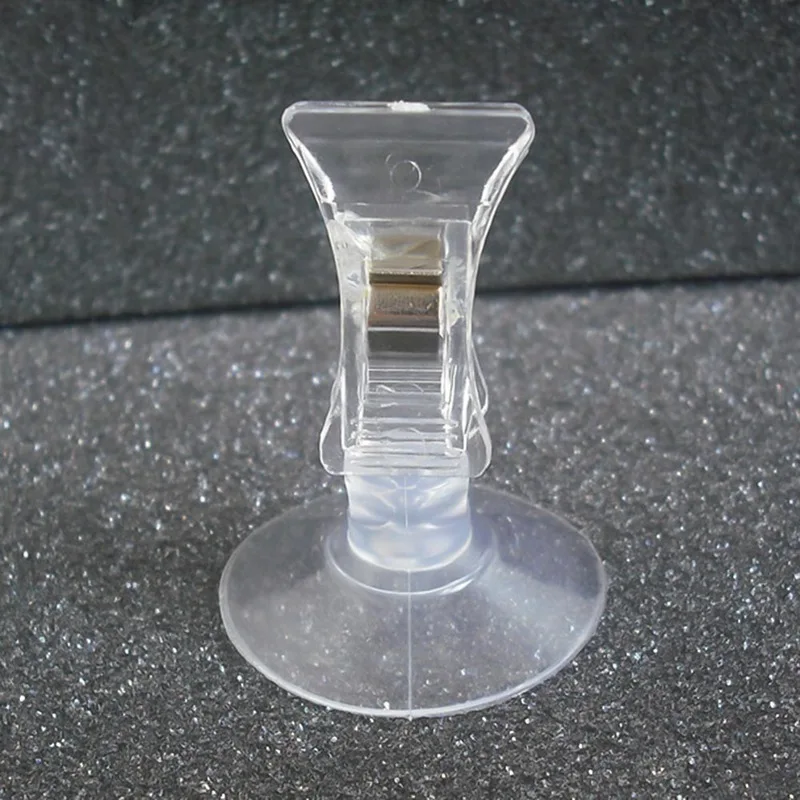 1 шт. 47 мм прозрачный пластиковый настенный зажим с присоской