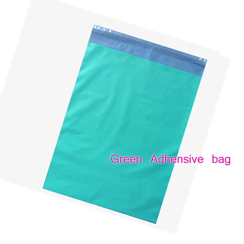 10pcs/Lot 28X42Cm Green Color Poly Self-Adhesive Mailing Bags Plastic Courier Poly Mail Plastic Bags Express Mail Bag