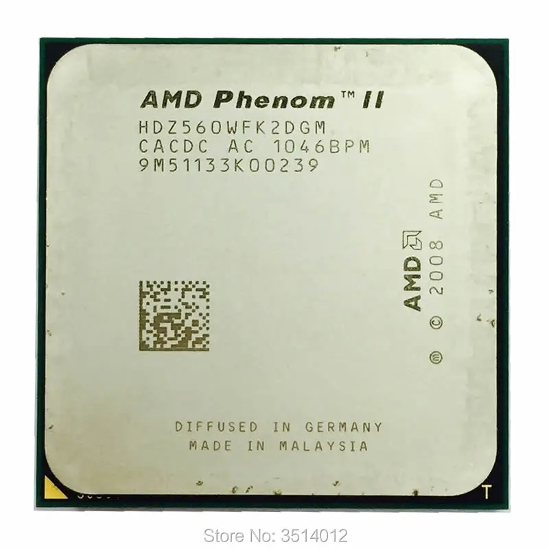 Двухъядерный процессор AMD Phenom II X2 560 3 ГГц HDZ560WFK2DGM разъем AM3|socket am3|phenom ii x2 560phenom |