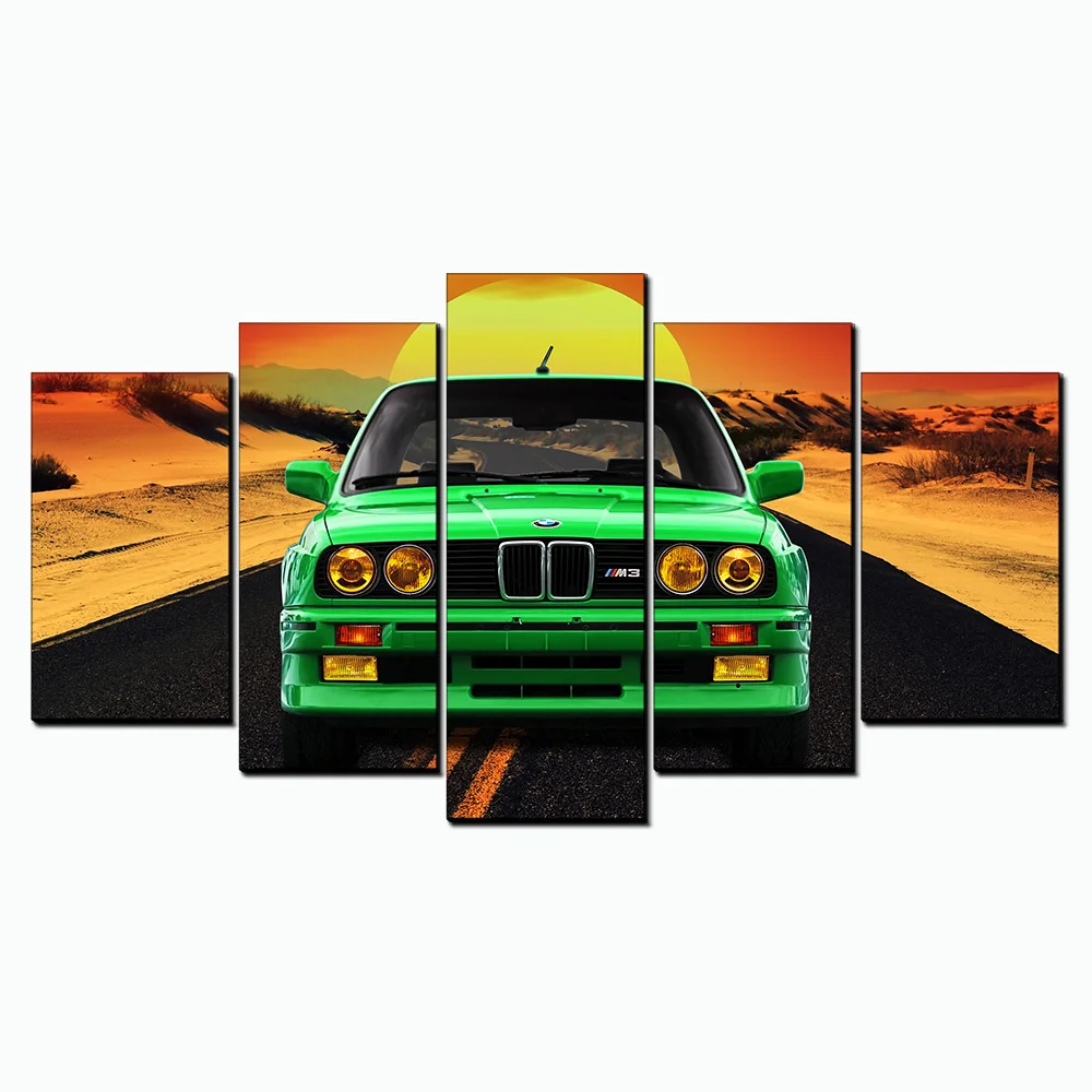 Abstarct стены книги по искусству Холст Картина маслом фотографии BMW M3 4 спортивный
