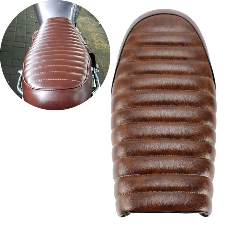 Motorcycle Brown Vintage Universal Saddle Brat Cafe Racer Seat for Suzuki GS Yamaha SR400 SR500 Honda CL CB400 CB500 CB750 Motorcycle Brown Vintage Universal Saddle Brat Cafe Racer Seat for Suzuki GS Yamaha SR400 SR500 Honda CL CB400 CB500 CB750