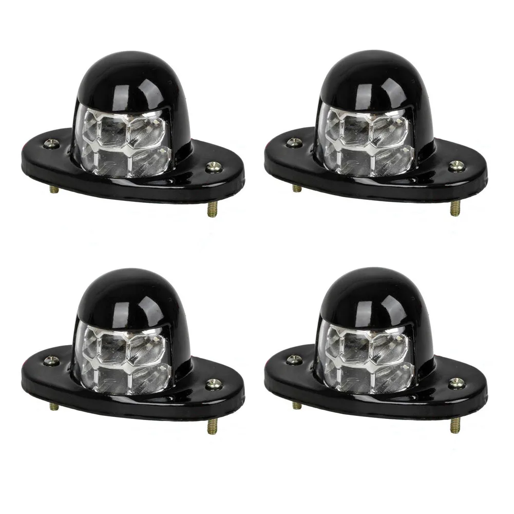 

12V car truck SUV white large 6LED iron shell license plate lamp