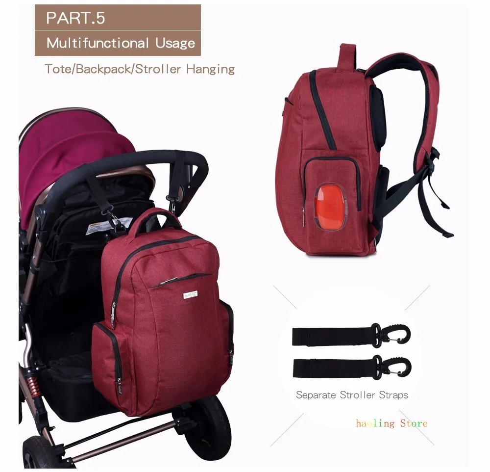 Детские Пеленки сумки материнства Водонепроницаемая нейлоновая сумка рюкзак для путешествий многофункциональная Мумия сумка на двух