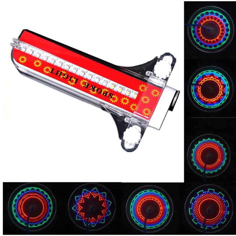 

leadbike Bicycle Wheel spoke Light 32 LED 32-standard Waterproof Colored Lights Bicycle wheel light A30