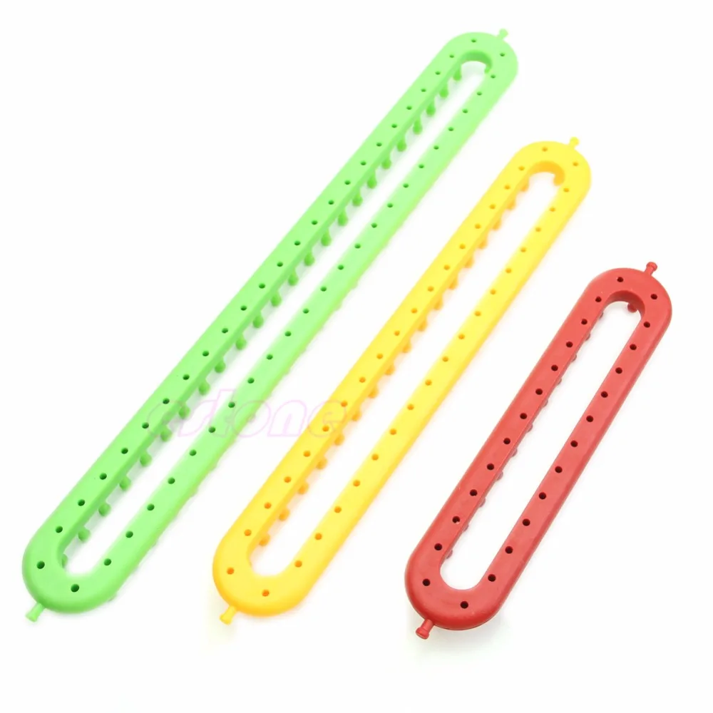 

Plastic ABS Loom For Scarf Shawl Hat Socks Long Knit Knitter Knitting 3 Size
