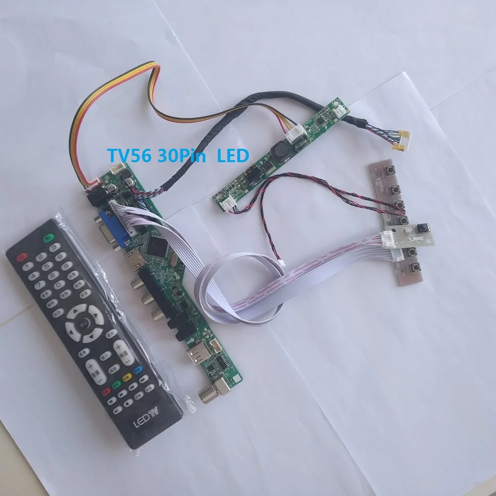 

kit for G240HW01 V1 Panel Screen Controller board DIY CVBS TV AV USB LCD LED LVDS 30pin VGA HDMI 24" 1920X1080