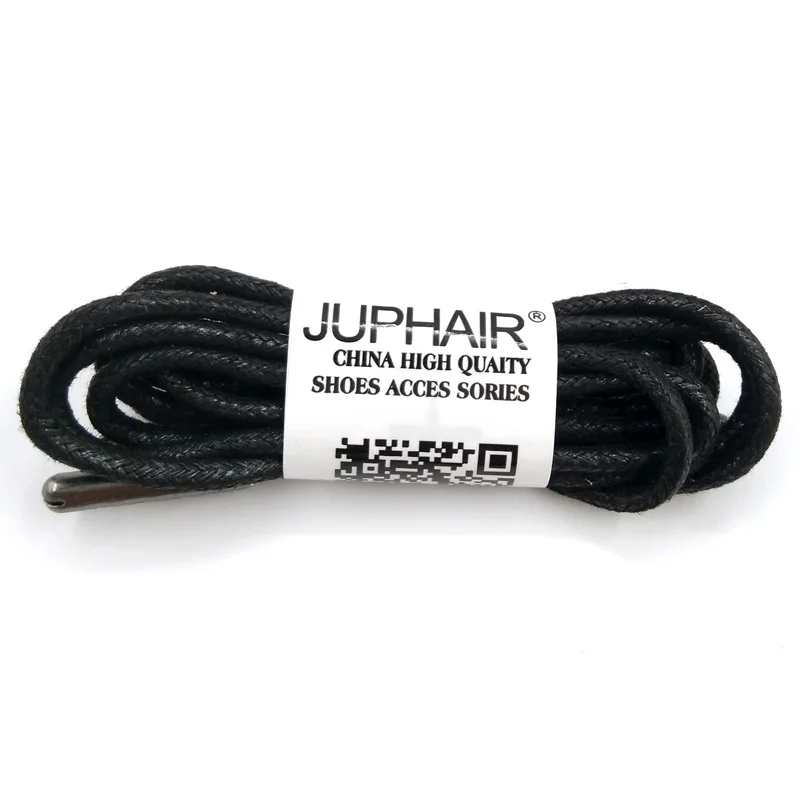 Twelve Pairs 1-12 пар Черные мальчики высокое качество Unise шнурки Вощеная круглая кроссовки со шнурками Твердые полиэфирные скрученные туфли с металлическим носком шнурки - Цвет: Twelve Pairs