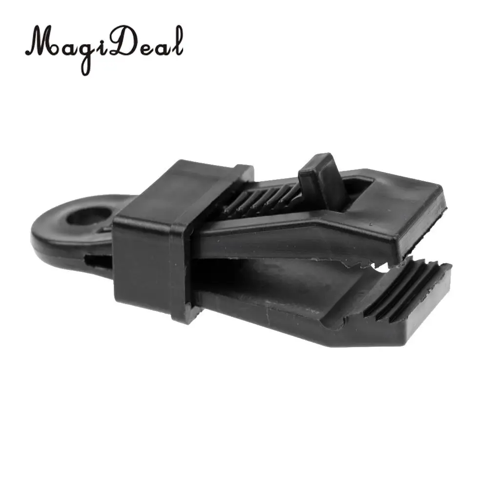 MagiDeal Outdoor Durable 4Pcs Awning Clamp Tent Tarp Clip Snap Hangers Camping Survival Tool for Travel Cover Car Boat Accessory