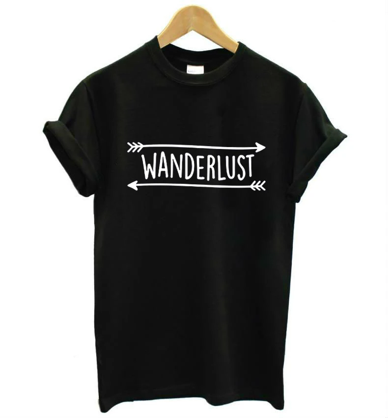 Wanderlust t shirt for ladies Clearance
