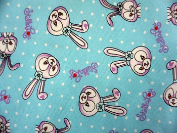 

90*145CM patchwork Canvas fabric Duffy Bear stellaLou rabbit fabric for Tissue Kids home textile school bag for Sewing