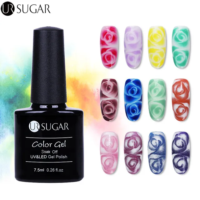 Ur Sugar 2pcs Clear White Blossom Gel Flower Blooming With Nail Ur Sugar 2pcs Clear White Blossom Gel Flower Blooming With Nail Paint Glitter Color Soak