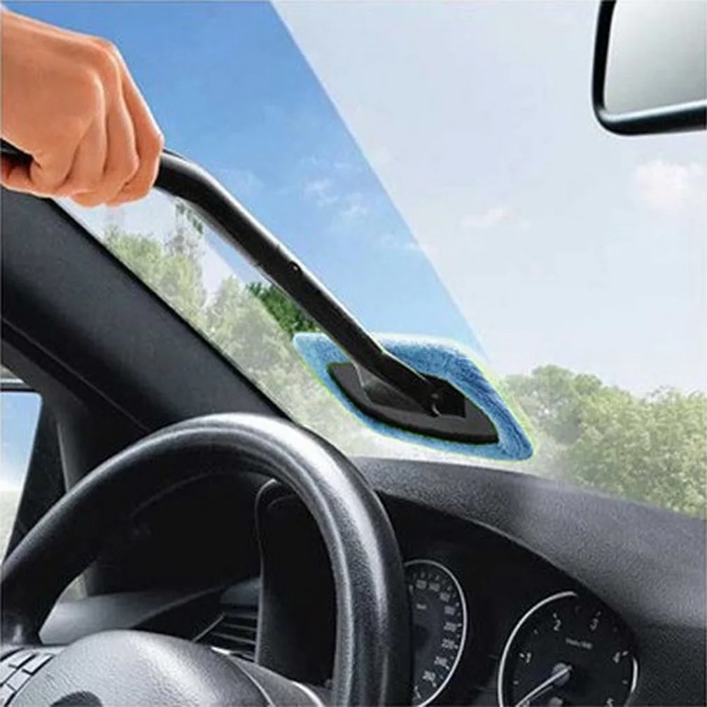 Микрофибровый очиститель автомобильных стекол ветровое стекло быстрая легкая щетка для полировки удобный, стирающийся инструмент для чистки мытья автомобиля Горячая Прямая