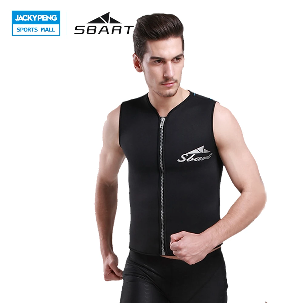 SBART 2018 Wetsuit Men Vest Sleeveless 3mm Neoprene Scuba Diving