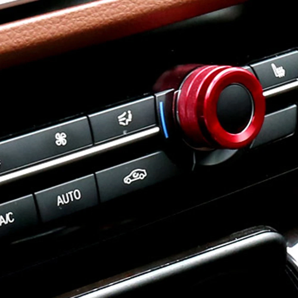 3 цвета Алюминий автомобильный Кондиционер Переключатель Управление ручки накладка кольцо пульт дистанционного управления для BMW 1/2/3/4/5/6/7 серии GT X1 X3 X4 X5 X6