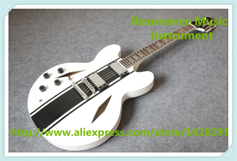 New Arrival Custom Dave Grohl Signature Left Handed ES 335 Electric Jazz Guitar As Pictures For Sale
