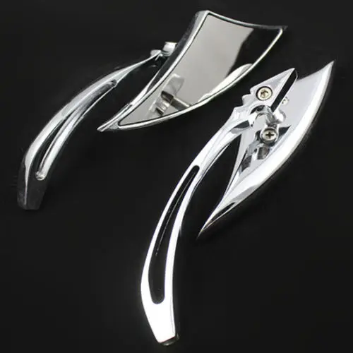 

Motorcycle Chrome Custom Rearview Side Mirrors For Honda Yamaha Suzuki Kawasaki Dual Sport Bike Choppers Crusiers Touring Bike