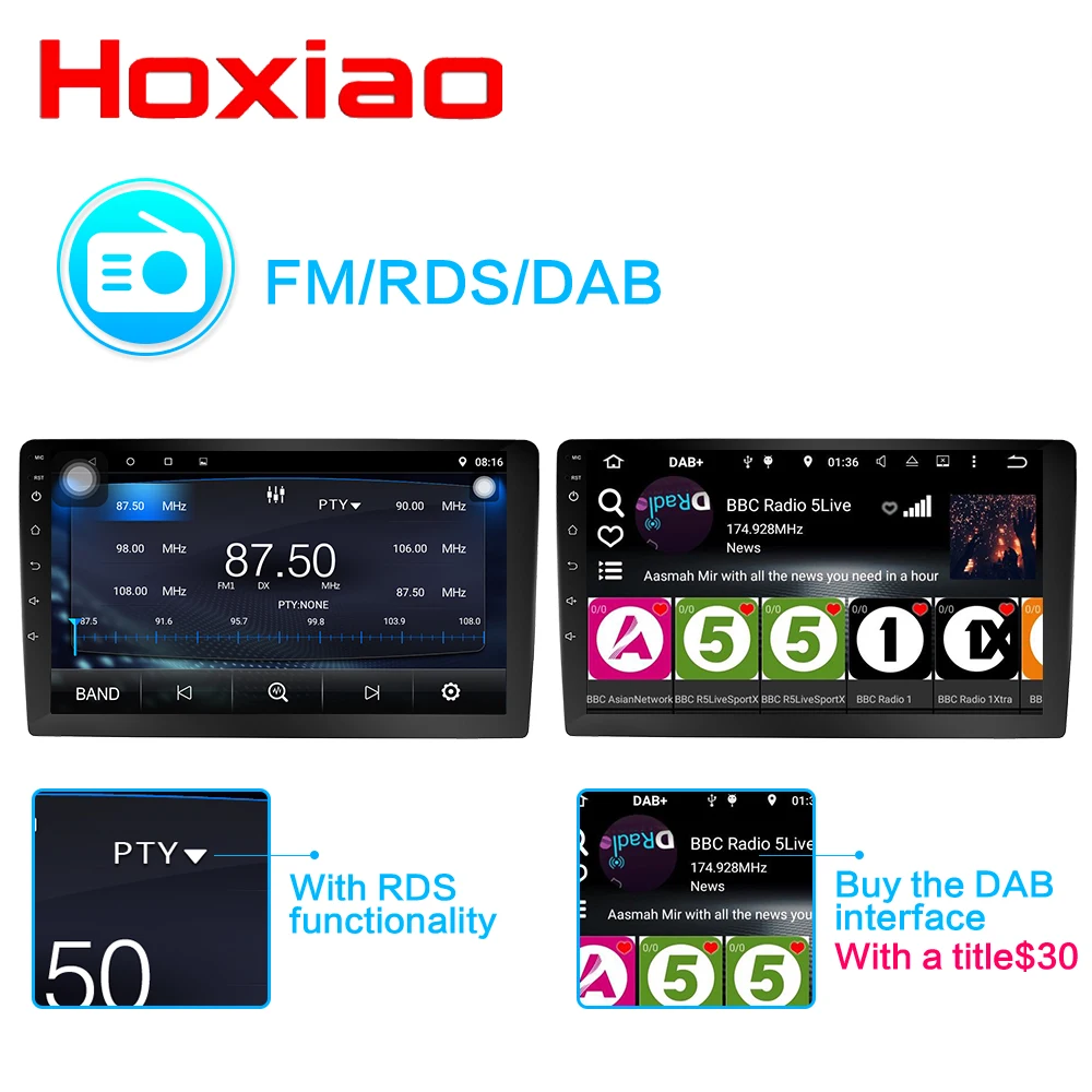 Hoxiao Android 8,1 для Toyota HILUX 2008- gps HD мультимедийный плеер Карта Навигация wifi ROS BT без DVD 7 дюймов oneDIN автомобильное радио