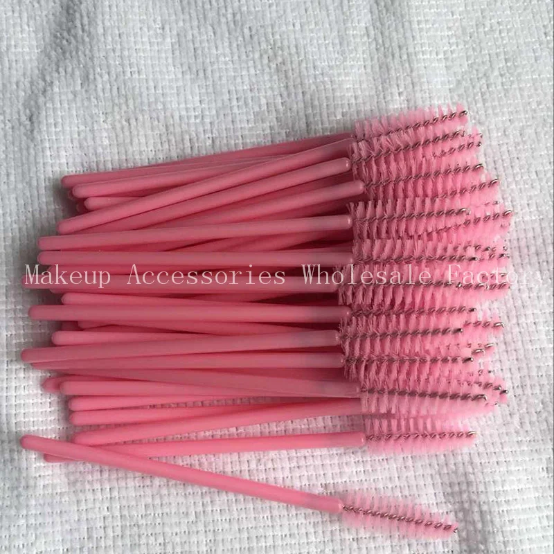 

1000Pcs Disposable Pink Mascara Eyelash Brush Extension Wands Brush Wands Makeup Applicator Spoolers Lash Brush Cosmetic Make Up