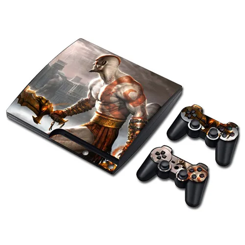 Game God of War Skin Sticker Decal for PS3 Slim PlayStation 3 Console and Controllers For PS3 Skins Sticker Vinyl 