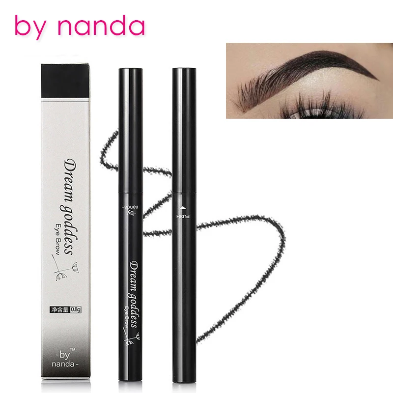 

BY NANDA Long Lasting Waterproof Eyebrow Pencil Automatic Eye brow Tit Black Grey Eyebrow Pencil Cosmetic Makeup Tools