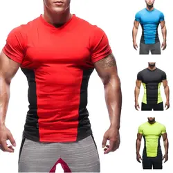 ZOGAA 2019 горячая распродажа мужская Спортивная быстросохнущая одежда для бега Мужская футболка с коротким рукавом фитнес-костюм