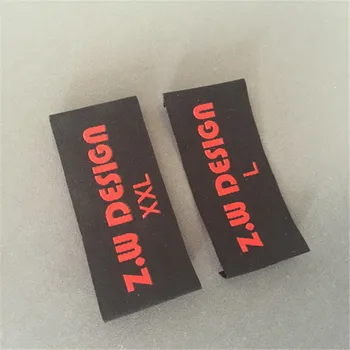 

Custom End Fold Sewing Label Woven Label For Clothing