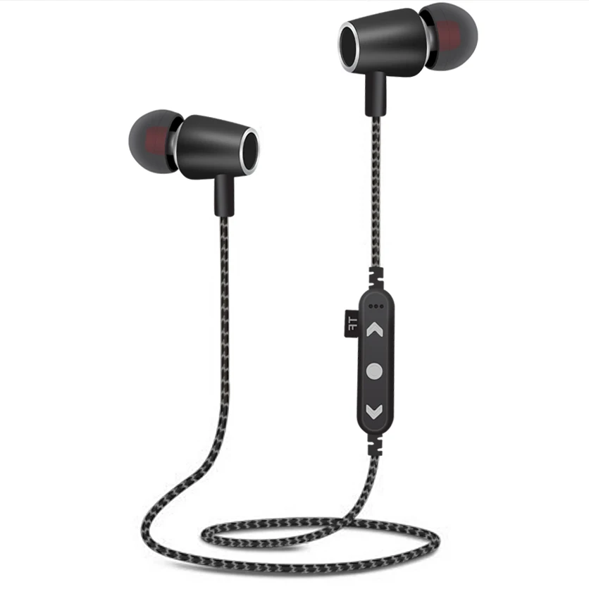 MPLSBO MS T14 Bluetooth Earphone Sports Wireless Headphones Stereo Magnetic TF card slot MP3 Bluetooth Headset for Phone iPhone