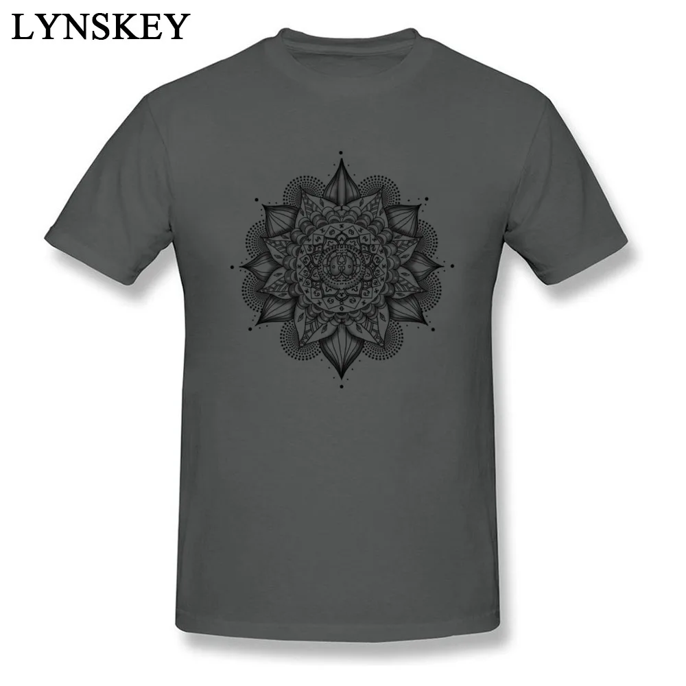 Gift T-Shirt for Male Short Sleeve Faddish Crewneck All Cotton Autumn Tops Shirt Printed On Tee Shirts Top Quality Free Shipping 7-2-mandala-tattoos-picture carbon