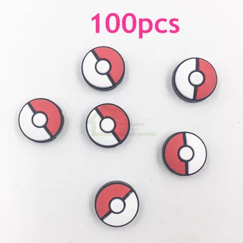 

100pcs 3D Analog Cap 3D Joystick Silicone Cap Rubber Cap replacement for Nintend Switch Pokeball Poke ball Plus Controller