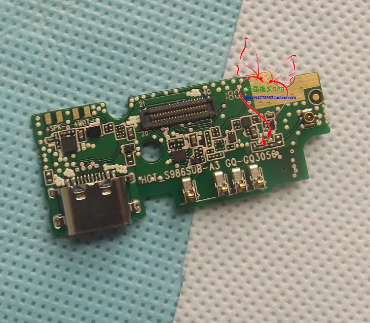 

Original ULEFONE Power 3, Power 3S Phone board Charger Port Dock Charging Micro USB Slot with Microphone