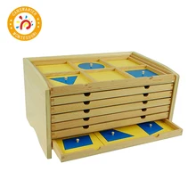 Монтессори материалы сенсорный геометрический Шкаф детская игрушка обучающая форма раннее образование